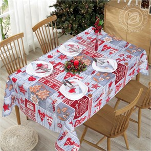 Набор Арт Дизайн рогожка скатерть 145х220 см. 1 шт. салфетки 35х35 см. 6 шт. Чудеса 86381