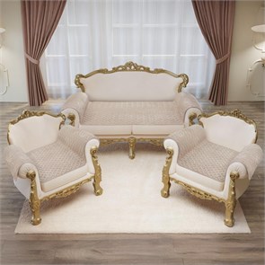 Комплект накидок Greta Lux фланель 90х200 см. 1 шт. 90х160 см. 2 шт. арт. 95 95-2