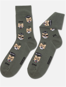 Носки муж. DW HAPPY 17С-151СП 657 (27-хаки) 539138