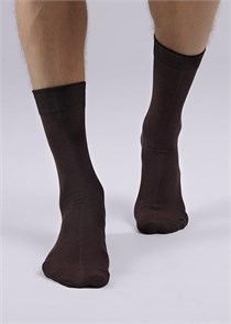 CLE Носки муж.К100Л хл+лайкра (29-коричневый) 86817