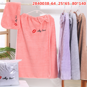 Набор для сауны женский парео 80х140 см. 1 шт. чалма 25х65 см. 1 шт. арт. 2840038 2840038