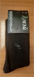 Носки муж.№1552-3 Зима "ZuWei" махра черные 6шт/уп 86989