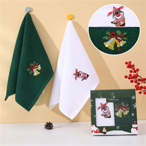 Набор вафельных полотенец 40х60 см. 2 шт. арт. 8511703 8511703