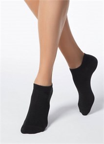 Носки жен. ACTIVE 15С-46СП 000 (23-черный) хлопковые ультракороткие 436680