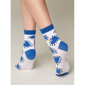 Носки жен. ESLI CLASSIC 21С-69СПЕ 532 (25-белый-синий) 578434