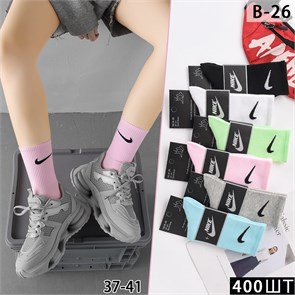 Носки жен.№B-26 "N" цветн средн х/б 10шт/уп 560866