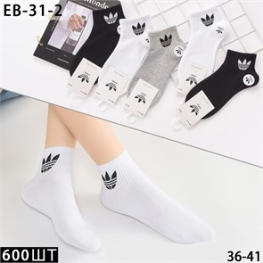 Носки жен.№EB-31-2 "A" ассорти средние х/б 10шт/уп 601295
