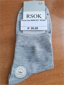 Носки муж.№RS-021 "RSOK" средние х/б 10шт/уп 594362