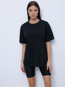 Футболка жен. OmT_D1301 (46/M-Nero) Oversize COTTON 572352