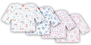 #CAN 61504 Распашонка ясельная розовый (зайчики) (062)-40 ВГ 410241