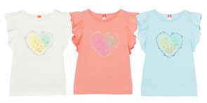 #CSJG 62742-43-277 Футболка для девочки (Голубой (164)-84) 477792