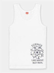 CSJB 20081-20 Майка для мальчика (Белый (152-158)-80) 551633