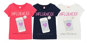 CSJG 62796-41 Футболка для девочки (Т.синий (158)-80) 477812