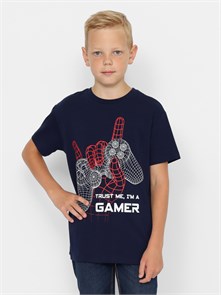 CWJB 63721-41-388 Футболка для мальчика (Т.синий (146)-76) 578709