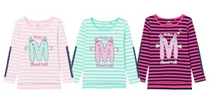 CSKG 63033-38-304 Джемпер модель "свитшот" для девочки (Ментоловый (098)-56) 513478