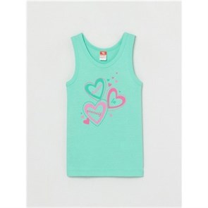 CWKG 20036-38 Майка для девочки (Ментоловый (122-128)-64) 491366