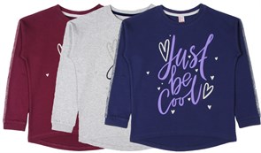 CWJ 62228 Джемпер для девочки серый меланж (158)-80 ВГ 430100