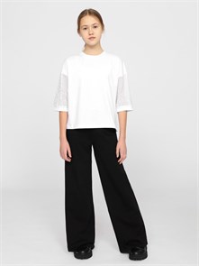 CWJG 63607-20 Джемпер для девочки (Белый (140)-72) 604267