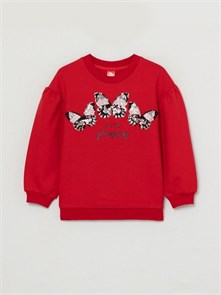 CWKG 62882-26-290 Джемпер модель "свитшот" для девочки (Красный (092)-52) 497827