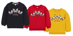 CWKG 62882-26-290 Джемпер модель "свитшот" для девочки (Красный (116)-60) 497831