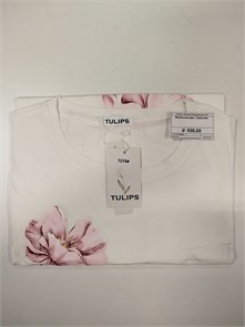 Футболка жен. Тюльпан №7270 one size 96477
