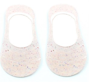 ННЖР1-6 Носки невидимые женские.р.36-40 "Hobby Line"/12/ х/б, персиковый мелланж 97239