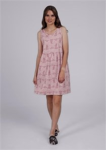 CLE LS25-1148 Сорочка ночн. жен. Сахарная вата (46-розовый/т.розовый) 97538