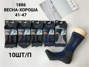 Носки муж.№1886 "RoeRue" спорт термо 10шт/уп 97888
