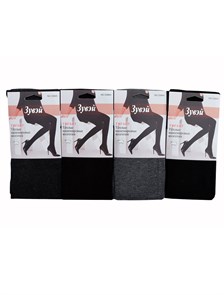 Колготки жен.№3386A-1 Зима "Zuwei" черные кашемир гигант 10шт/уп 97948