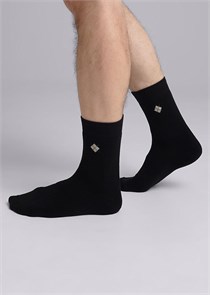 ЭЙС Носки муж.А37П плюш (27-чёрный) 98036