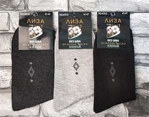 Носки муж.№7012-1  "Лиза" средние ассорти 12шт/уп 98134