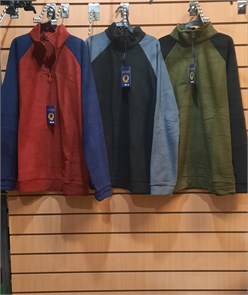 Джемпер муж. флис полузамок ассорти разм. 52 98221