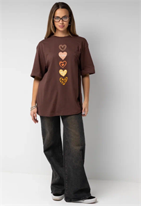 6014HW-33K-22 Футболка женская (Коричневый (170)-92(46)) 6014HW-33K-22