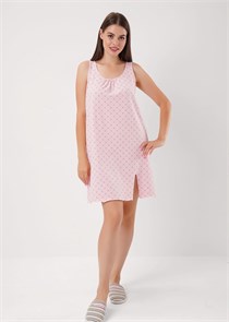 CLE LS15-1208 Сорочка ночн. жен. Лапка (50-св.розовый/зелёный) 98678