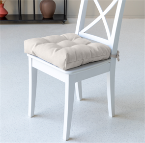 Подушка д/ст ВН рогож 40/40 ПС001 экрю 74 CHAIR-VN-ECRU1