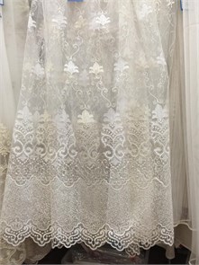 Штора тюль 500*250 см 15006vALTIN BEYAZ 15006vALTIN BEYAZ