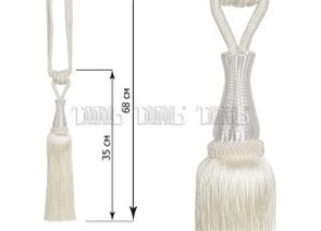 Кисть-подхват DMT 75014-101 (пара) 68 см белый 94708 NSK DMT 75014-101