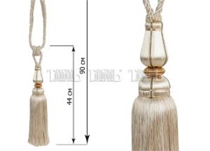 Кисть-подхват для штор  Интерио JW GQ630-2 (штуки) 90 см молочный 94656 NSK JW GQ630-2