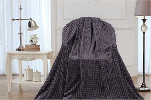 Плед "Эльза" велсофт 150*200 Асфальт 19-4008 Эльза 150*200-5