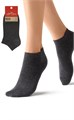 Носки ж. ECO 255 (39-41-Grigio Scuro Melange) укороч. с люрексом Oms 84588 - фото 103040