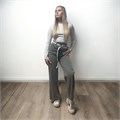 Брюки женские прямые на резинке р-р. 30 арт. 8832-1 цв. гранж 8832-1-1 - фото 103154