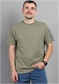 HSXM 60496-35K Футболка мужская (Хаки (182)-116(58)) 85814 - фото 104666