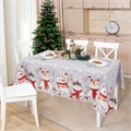 Скатерть Арт Дизайн рогожка 150х180 см. Снеговики 86302 - фото 105186