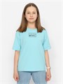 CSJG 63592-43-379 Футболка для девочки (Голубой (128)-64) 564931 - фото 115178