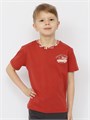 CSKB 63786-32-401 Футболка для мальчика (Терракотовый (110)-60) 592916 - фото 115246