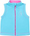 #CWB 61970 Жилет для девочки бирюзовый (080)-52 ВГ флис 380255 - фото 115643