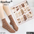 Носки жен.№2453-1 "Roe Rue" средние х/б 10шт/уп 95629 - фото 116920