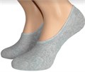 ННЖ Носки невидимые женские "Hobby Line"/12/ х/б, серый, однотонные (36-39) 97234 - фото 119160