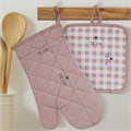 Набор кухонный 2 предмета Василиса (рукавица 18х28+прихватка 18х18) клетка Бежевый 1002 - фото 82292