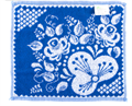 Салфетка махровая пестротканая 33х33 артикул С79-ЮА рис. 3019, Гжель-1 3019 - фото 82319